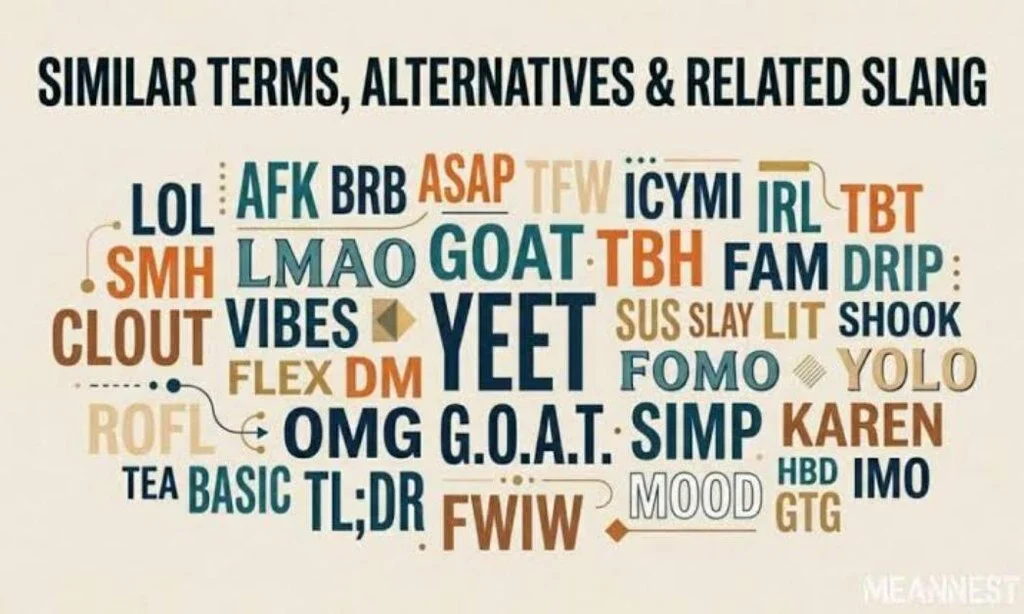 Similar Terms, Alternatives & Related Slang