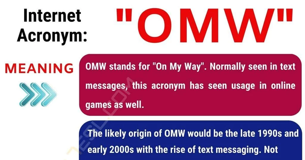 What Does OMW Mean in Text & Chat